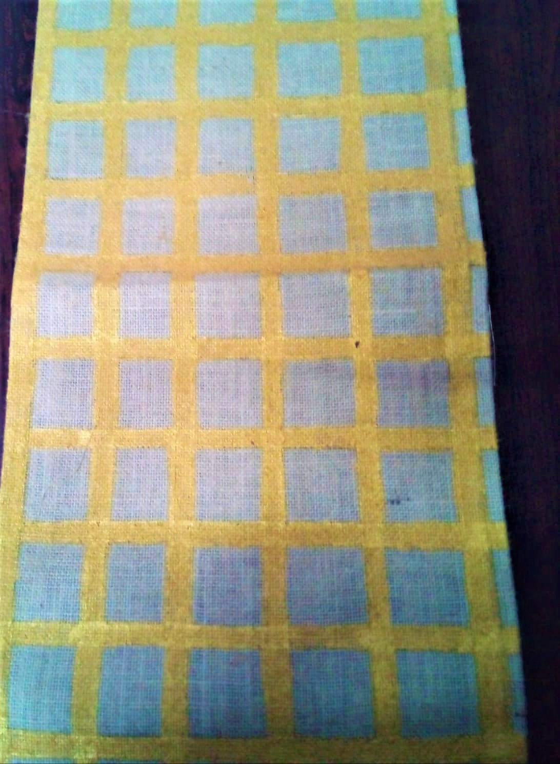 Handpainted Jute Table Runner