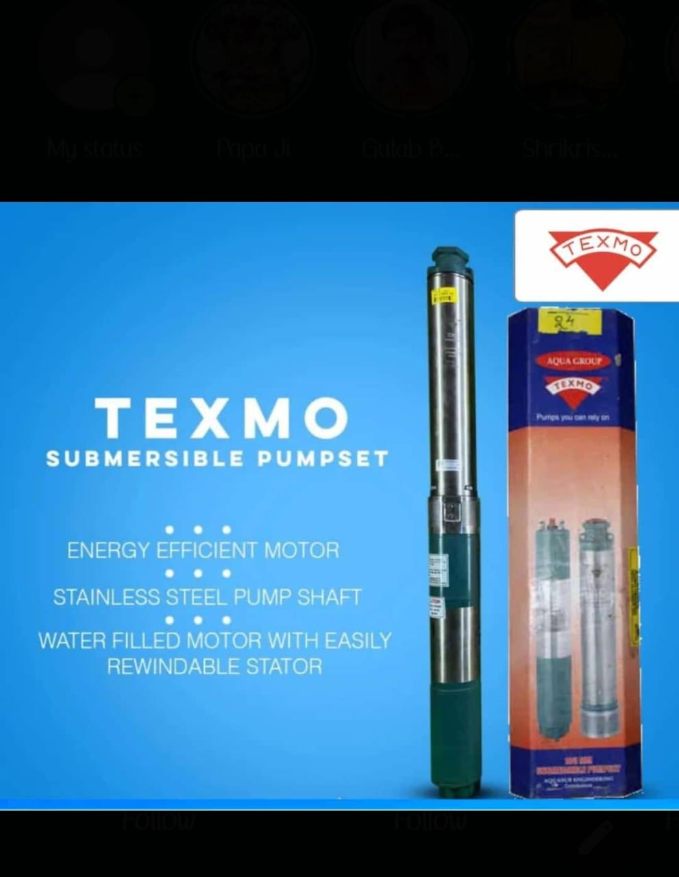 TEXMO Submersible Pumpset