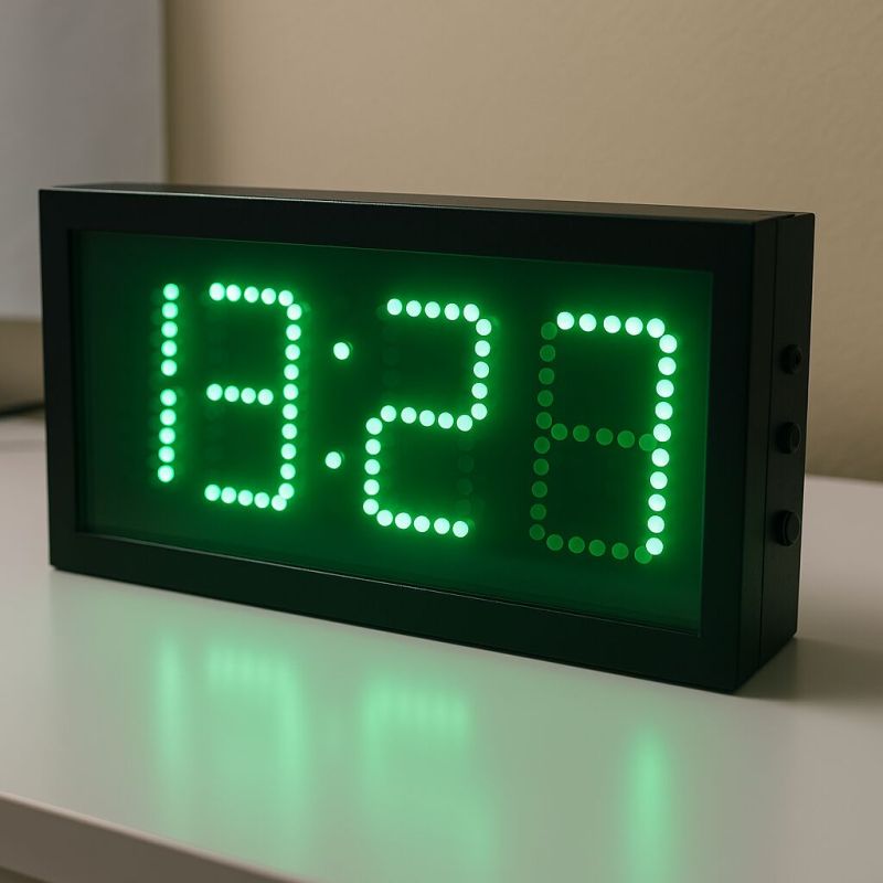 Digital Clock Green 