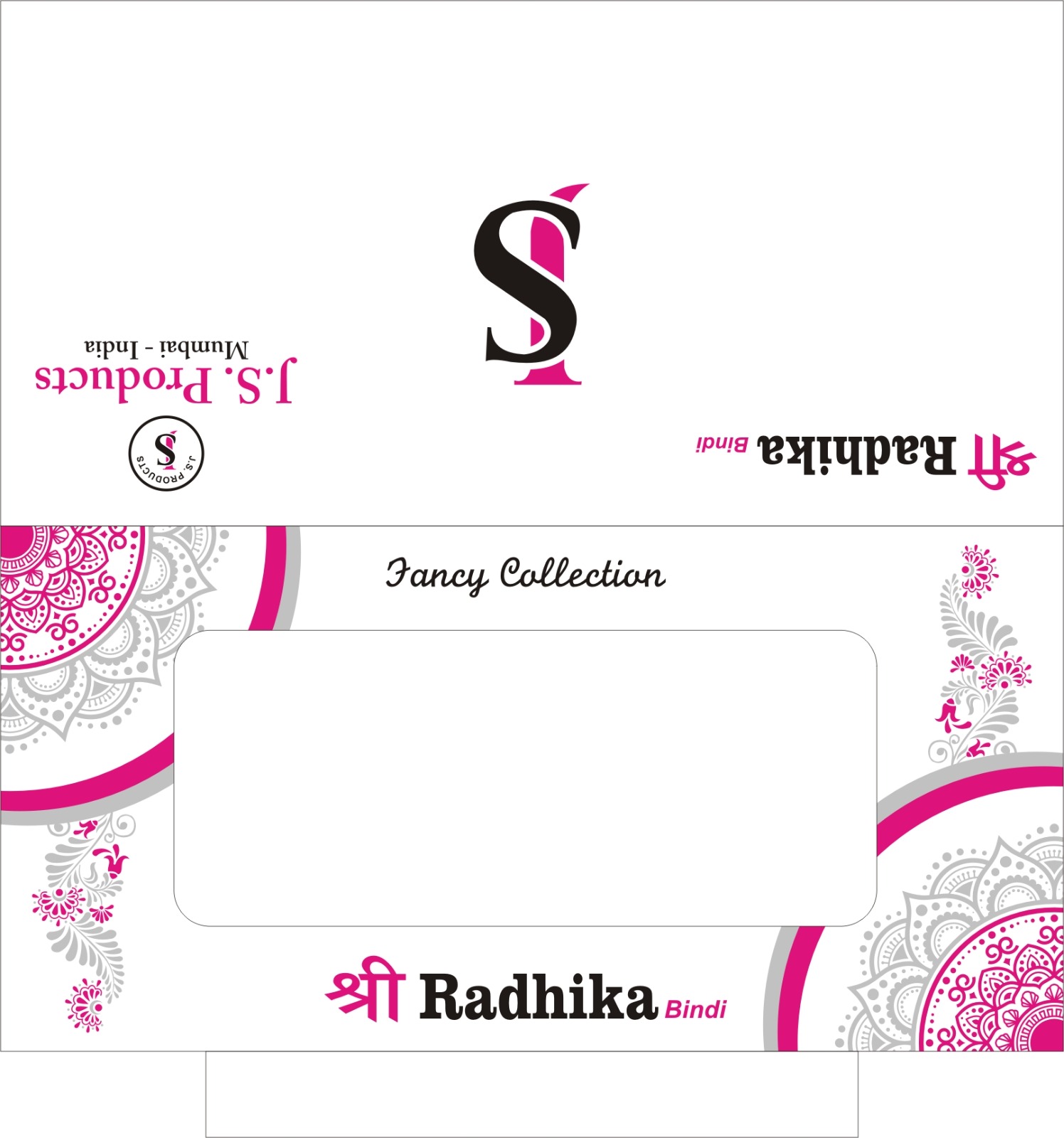 Bridal bindi card