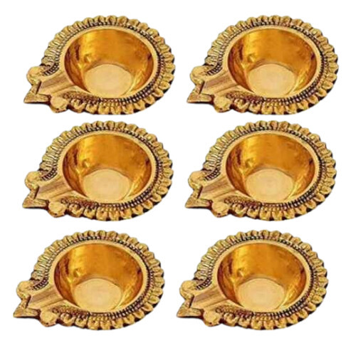 Brass Diya Set Off O