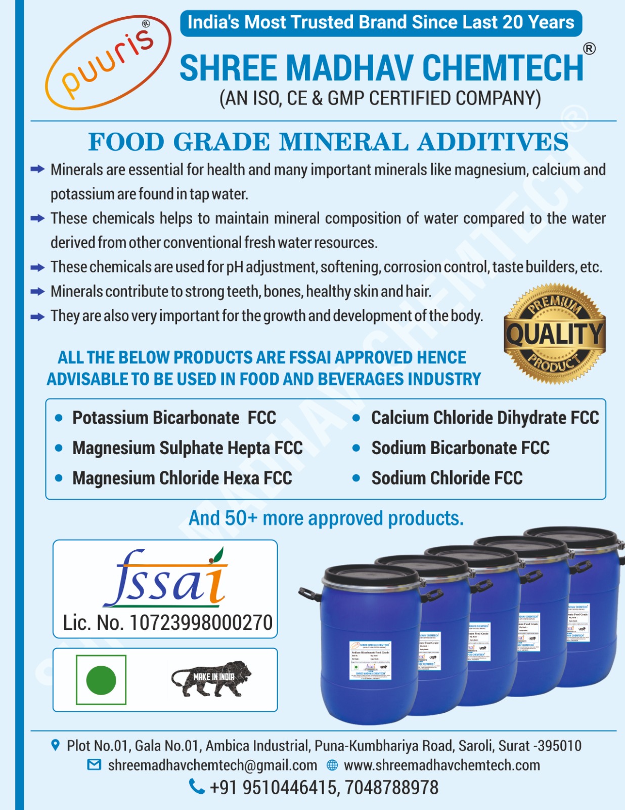 Food Grade Potassium