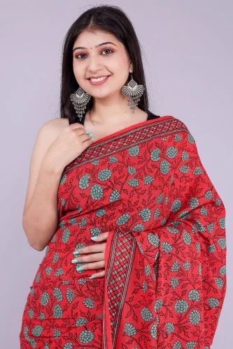 Block Printed Saree