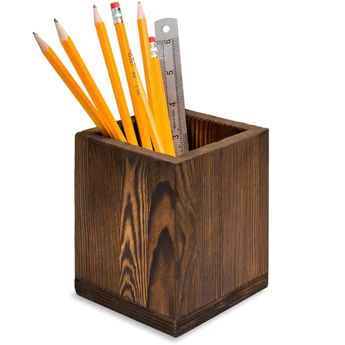 Wooden Pen Stand