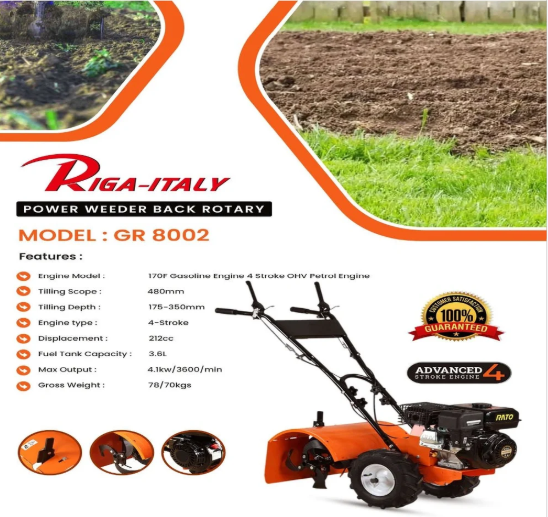 7 HP Back Rotary Power Weeder
