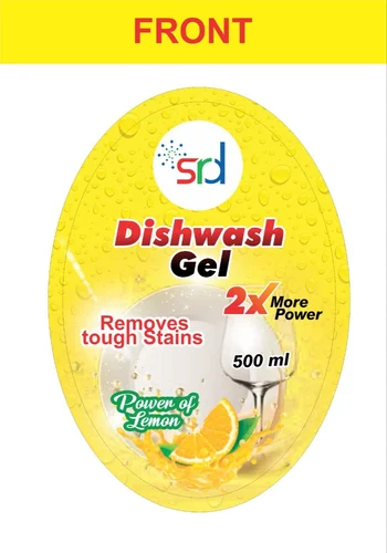Customized Dishwash Label Printing Service