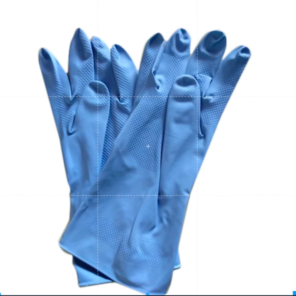 Blue Rubber Hand Glo