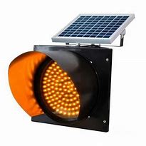 Amber Solar LED Traf