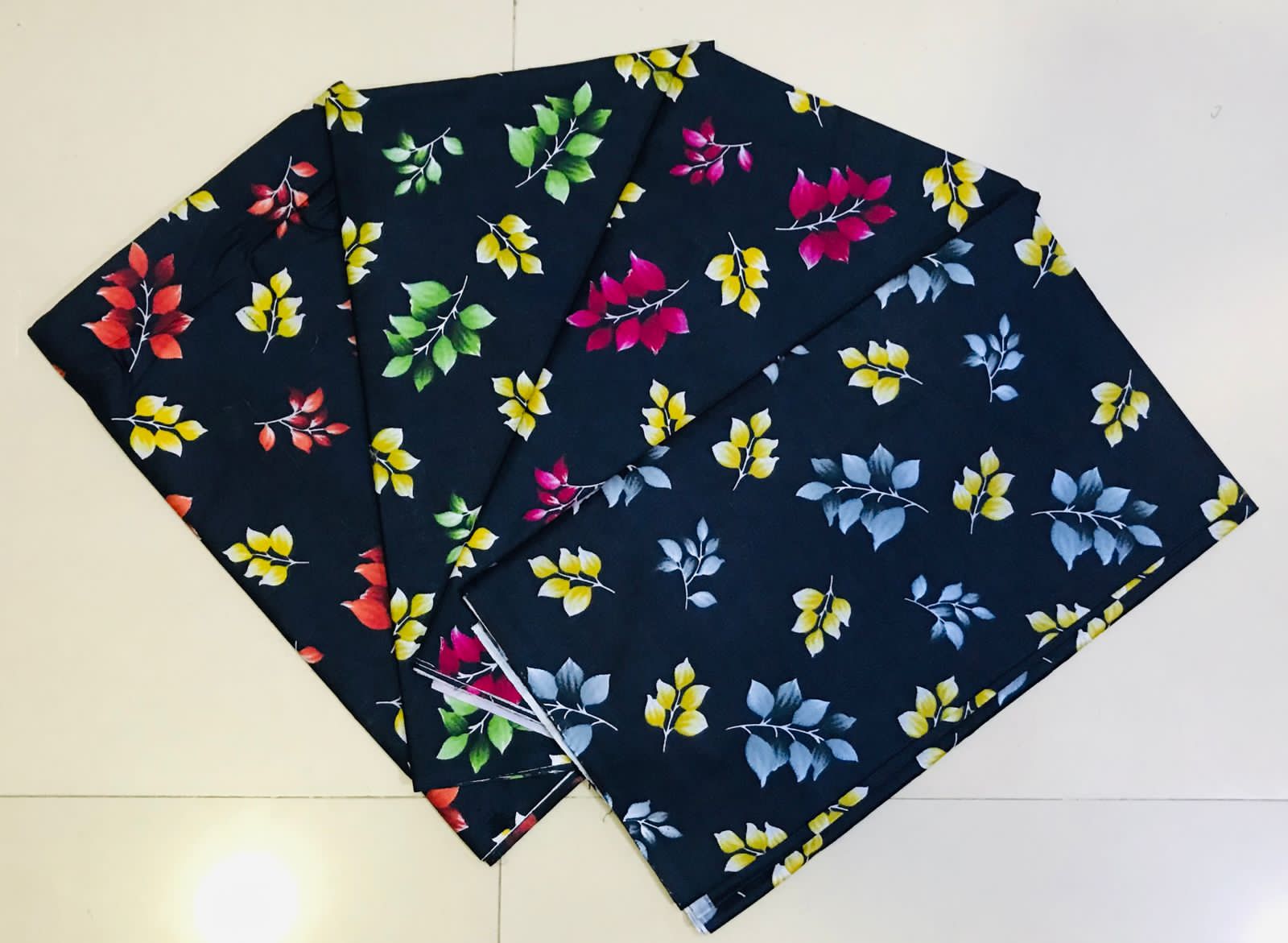 Black Printed Fabric