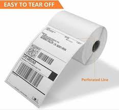 White Thermal Transfer Barcode Stickers,Size 100 x 150