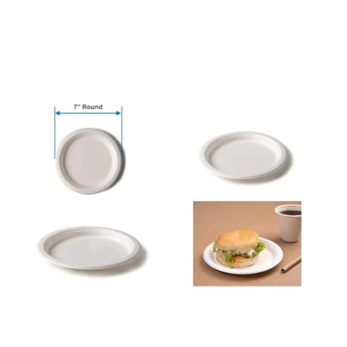 7 Inch Plate Sugarca