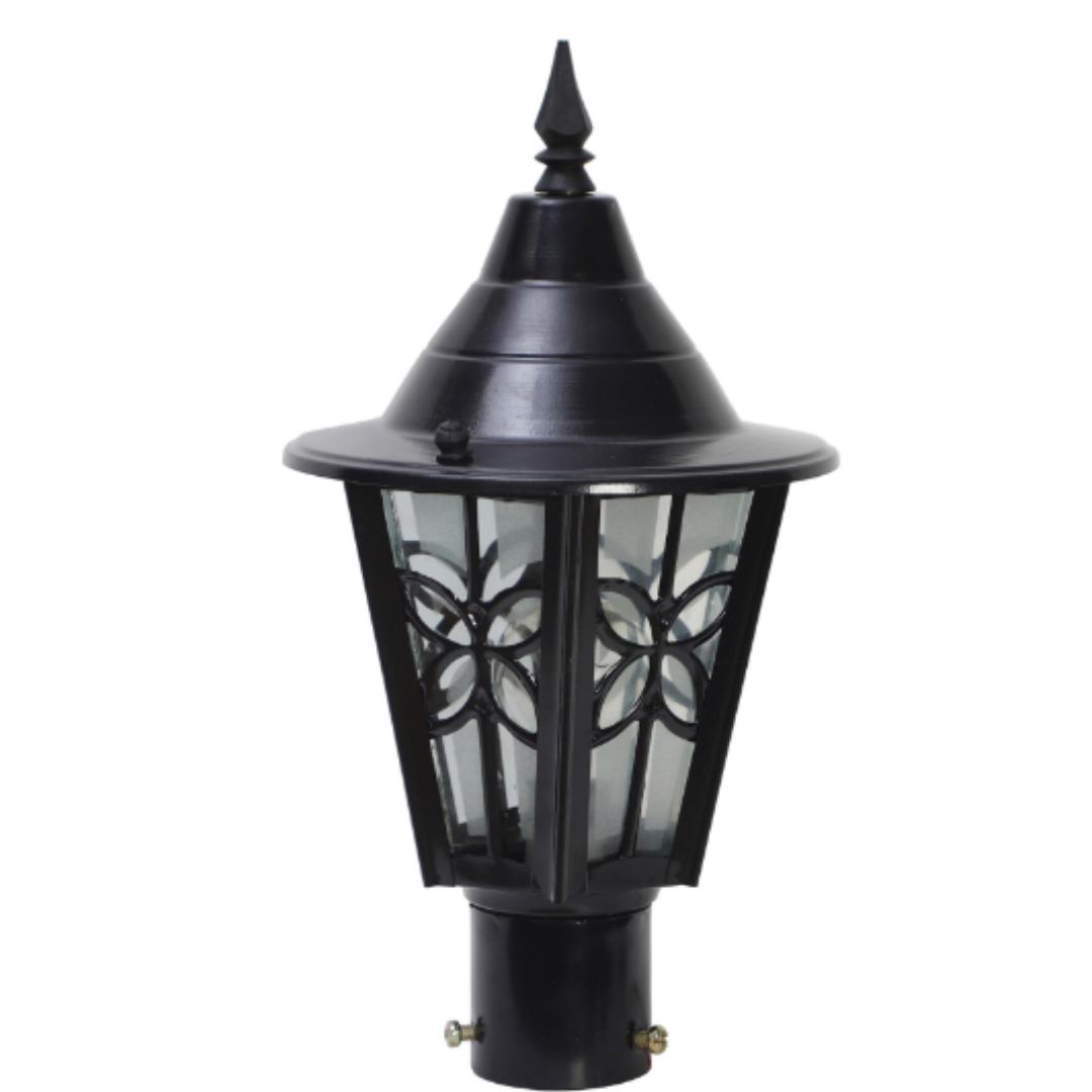 Black Mild Steel Gate Light 