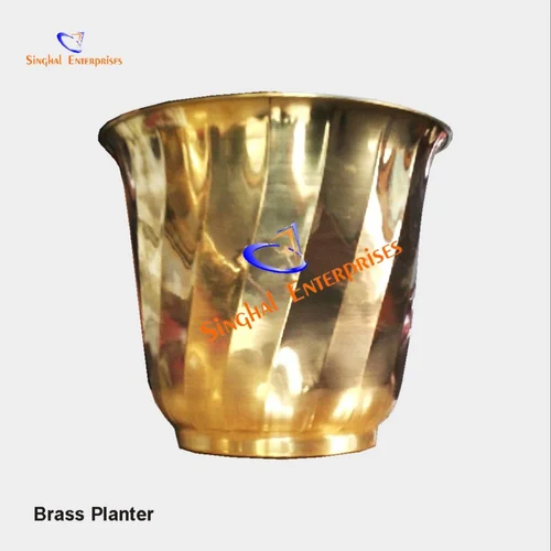 Golden Brass Planter