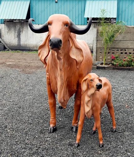 Cow Fiberglass Statu