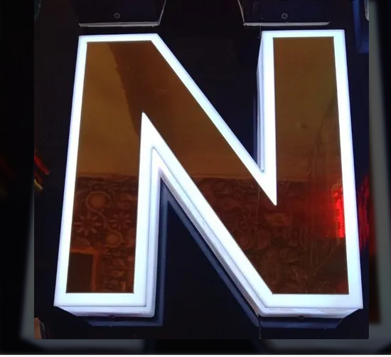 Golden Acrylic Letter