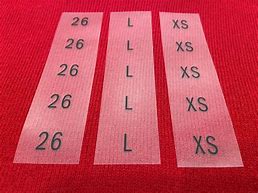 Printed Size Label