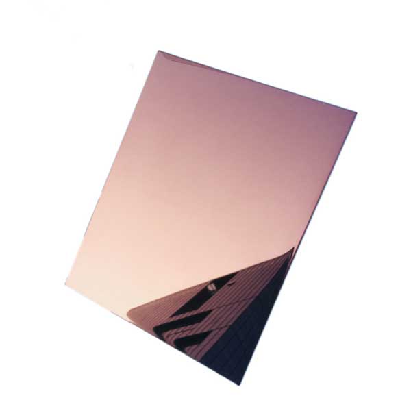 Stainless Steel 304 BS002 Rose Gold Mirror PVD Sheet
