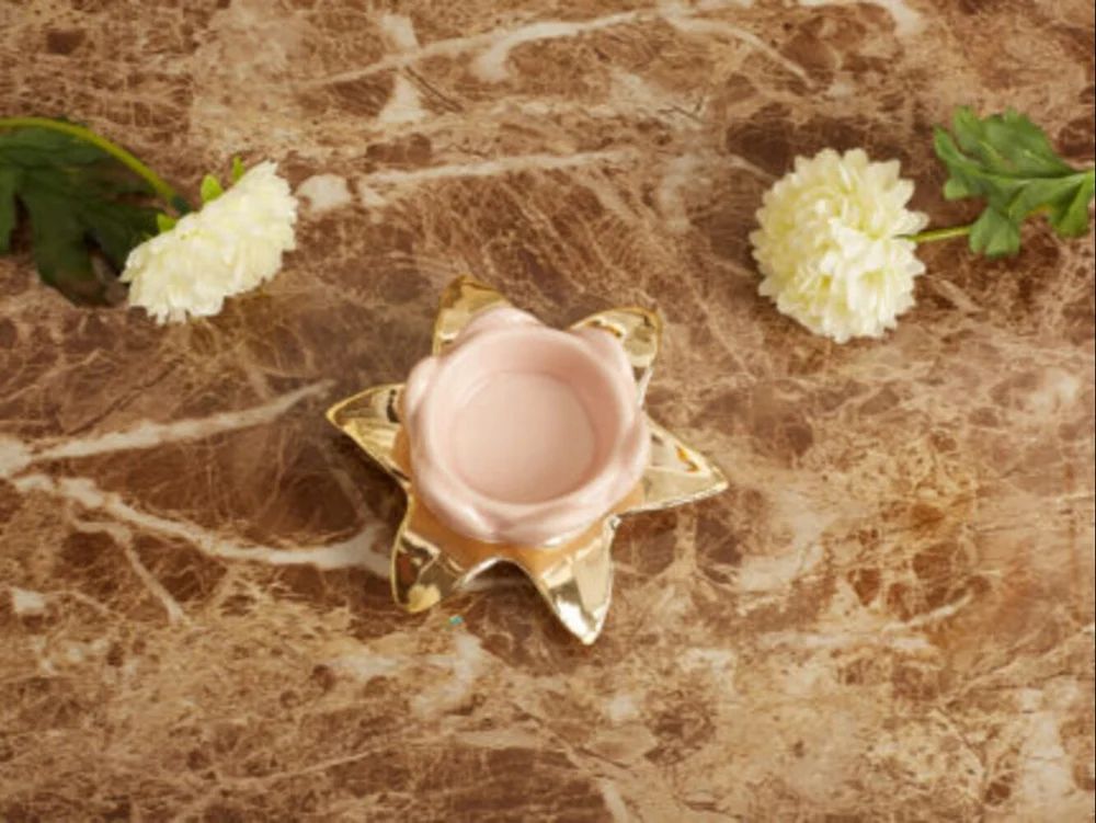 Ceramic Floral Diya