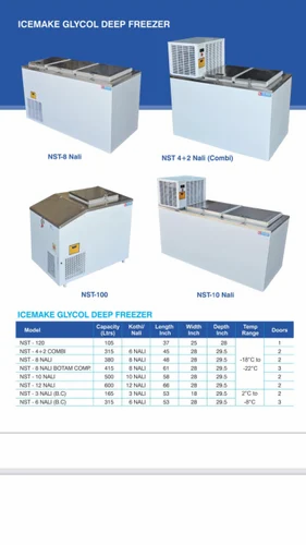 Glycol Deep Freezer