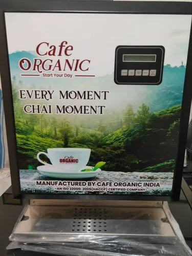 Cafe Organic Tea Coffee Vending Machine 4 Lane