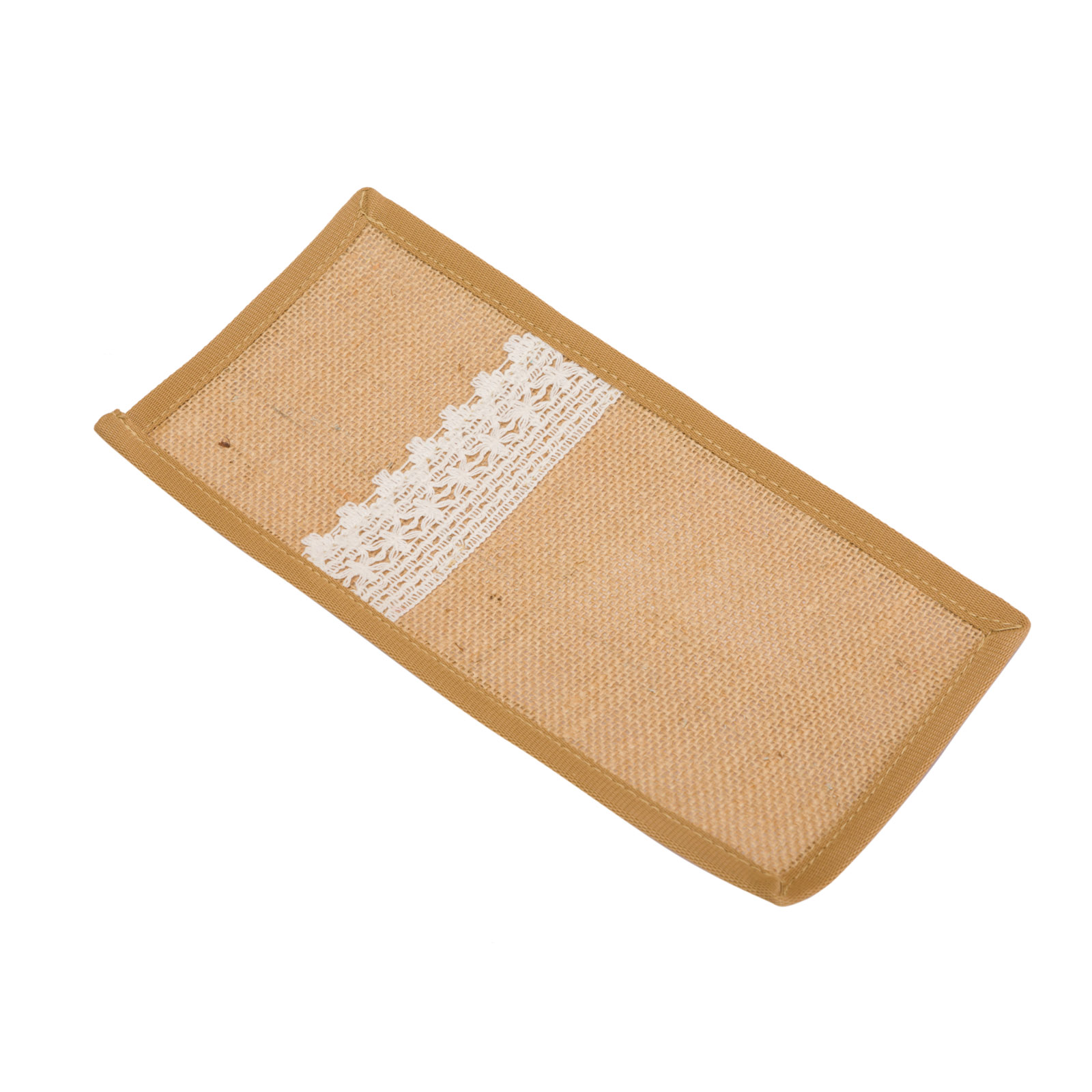  Gobamboos Beige Set of 4 Placemats with Cutlery Mats(12x18" & 5x10") with side lace