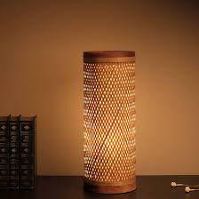 Bamboo Red Table Lamp