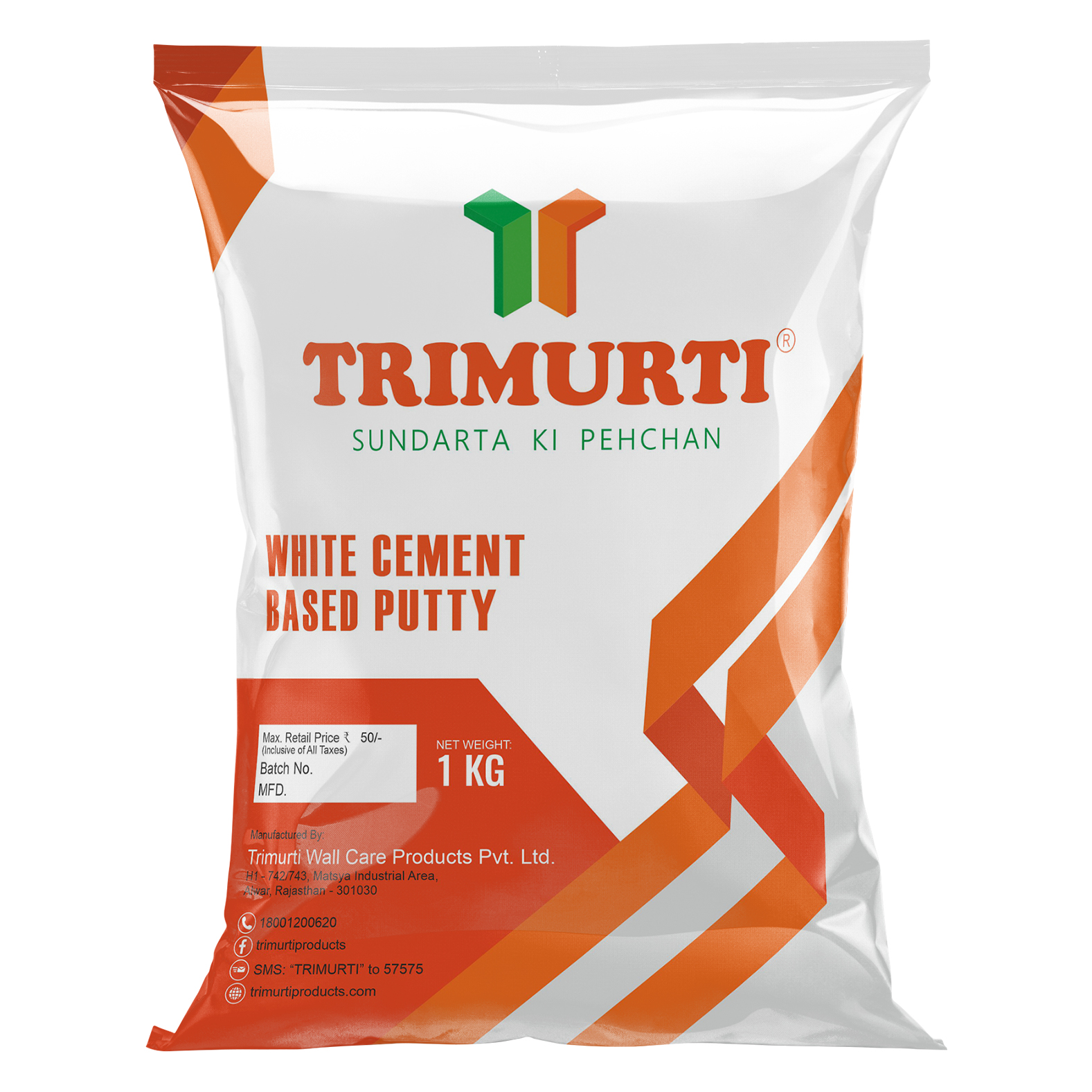 Trimurti 1Kg Wall Putty
