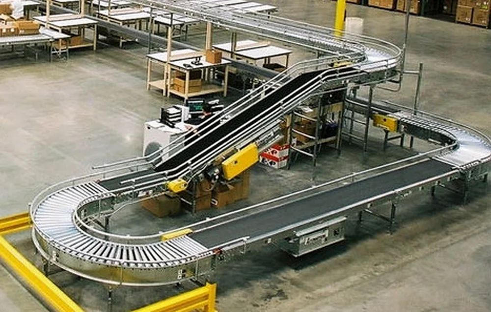Curved Roller Convey