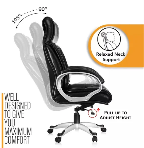 Black Leather Office Chair
