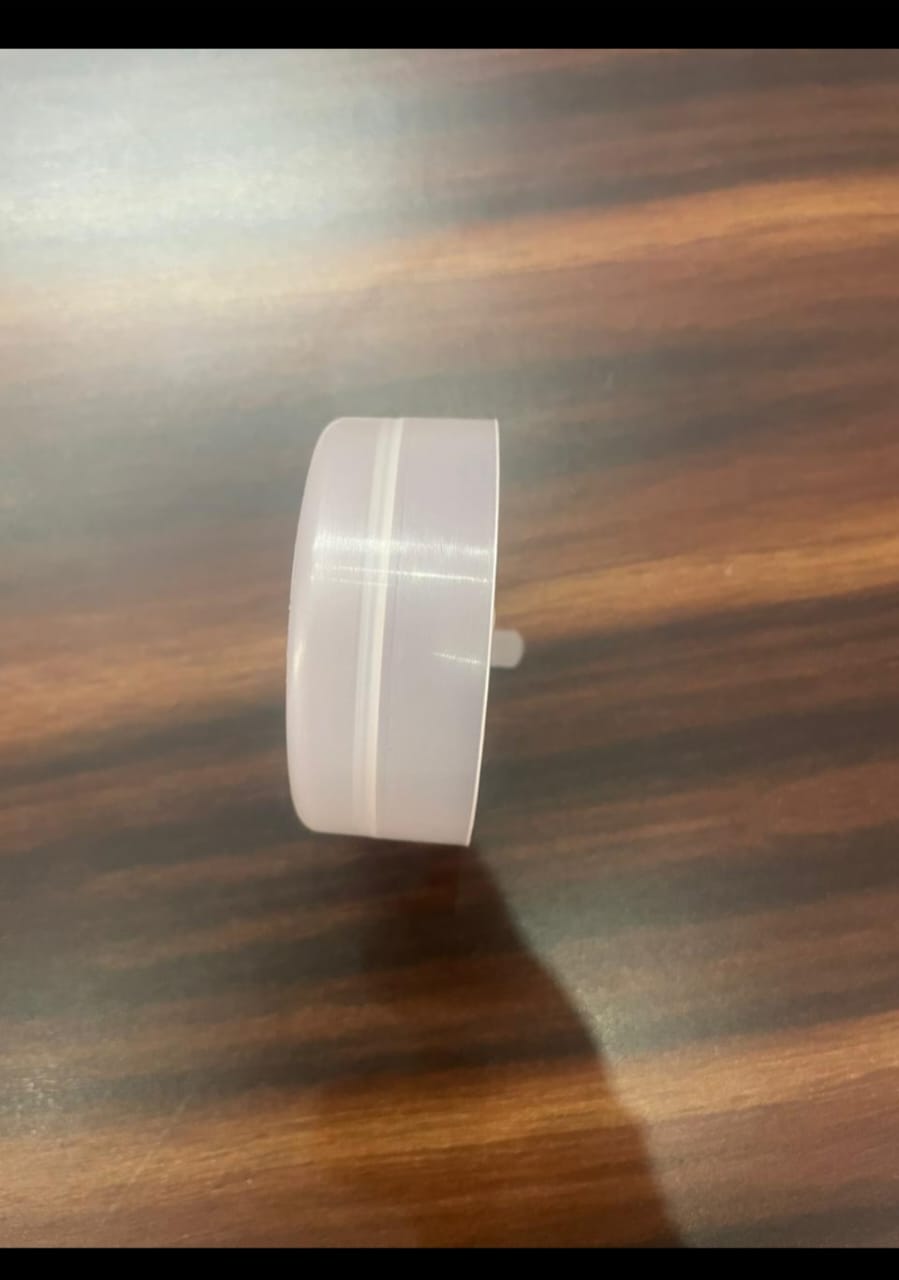 White Bubble Top Cap