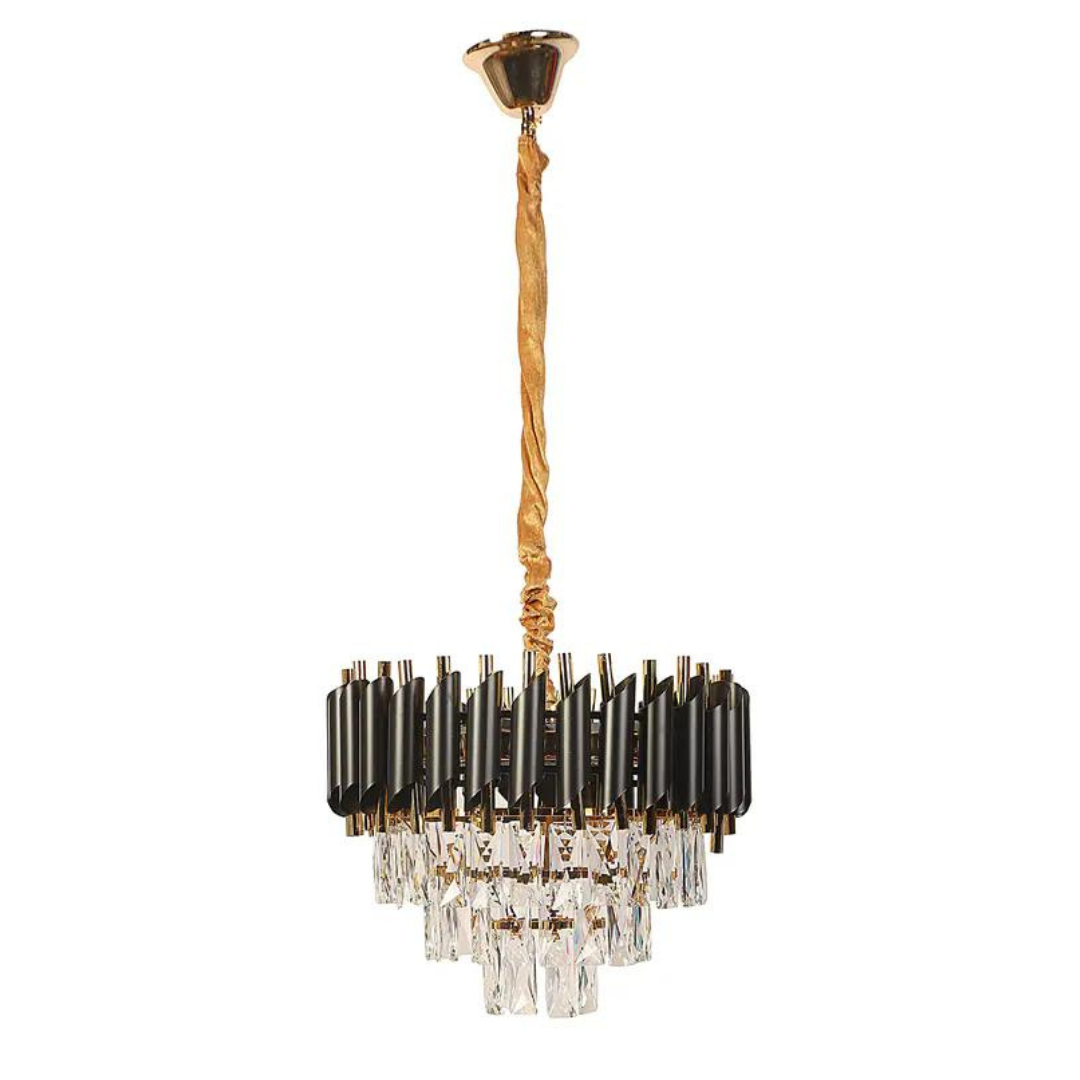 Black & Gold Iron Chandeliers 