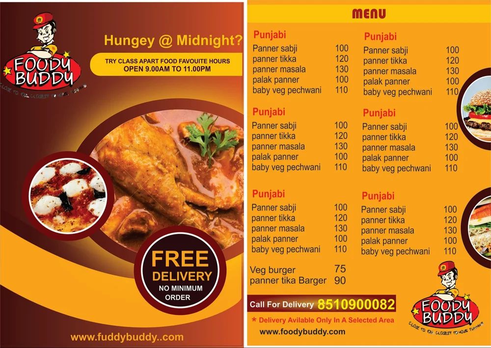 Food Menu Card