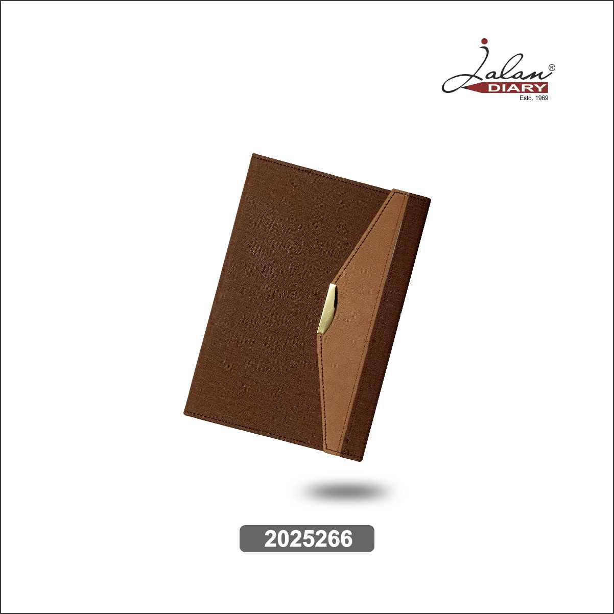 A5 Size Brown Fabric