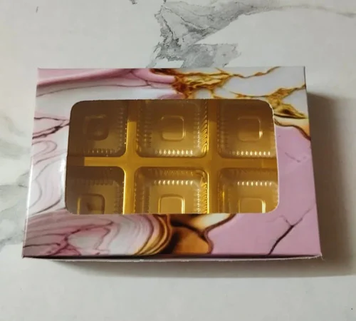 6 Cavity Rectangular Chocolate Box