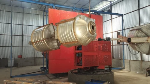Three Arm Rotomolding Rotational Machine