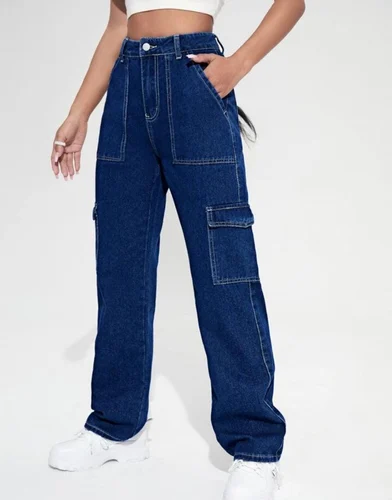 DENIM CARGO BAGGY-FI