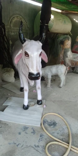 Fiber Cow Statue