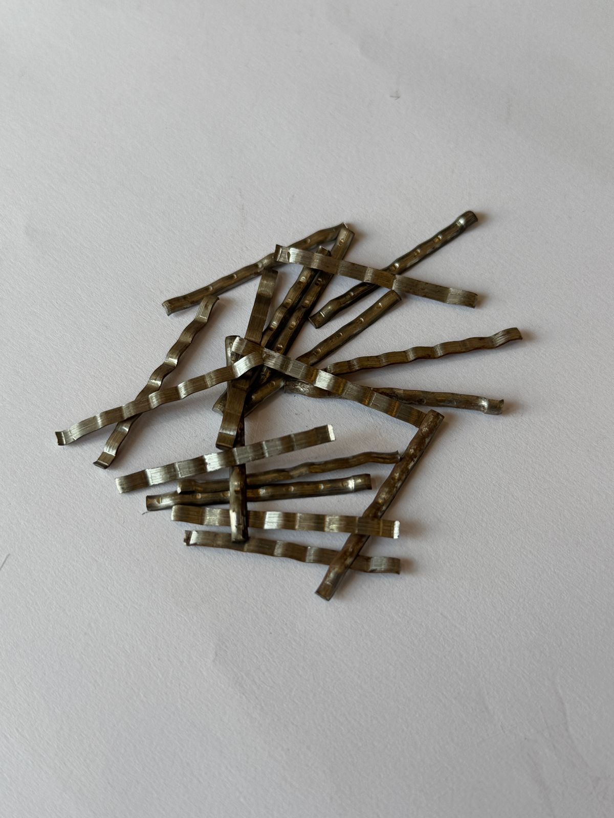 Flat crimped steel f