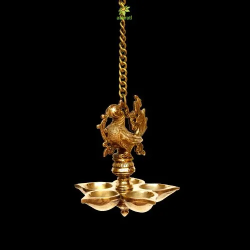 Peacock Brass Hangin