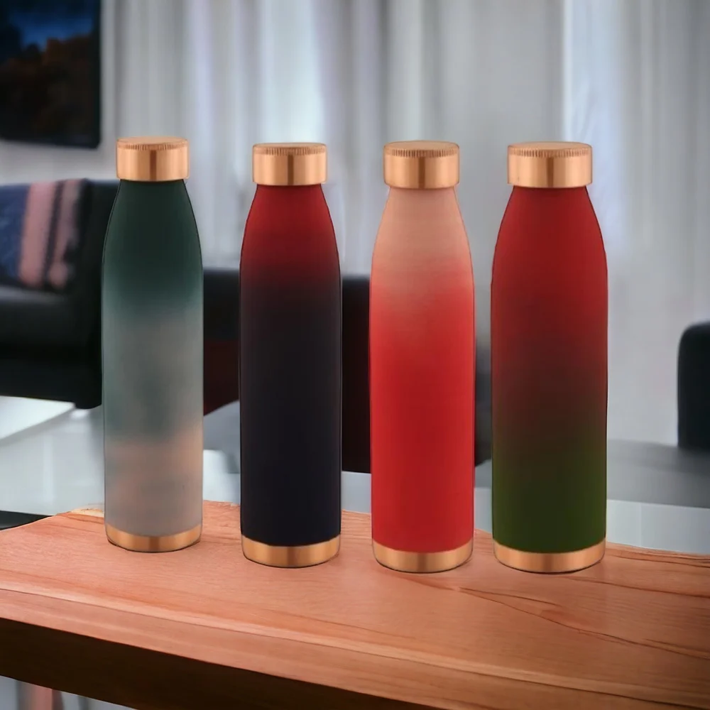 Printed Pure Copper Water Bottle 1000