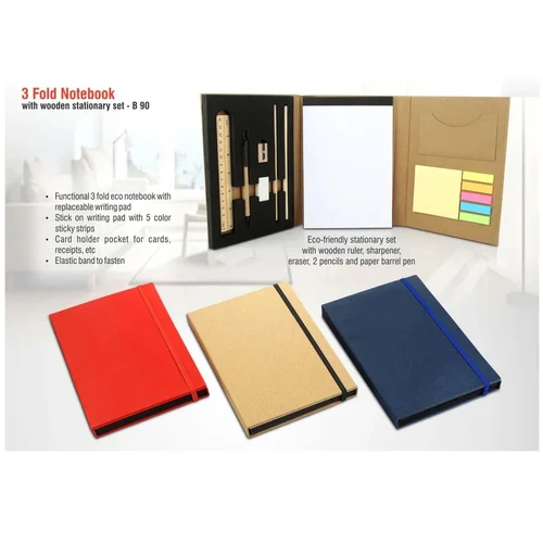 3 Fold Eco Notebook 