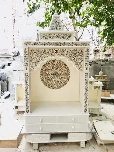 Marble Temple with MOP Inlay Design for Home