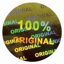 Golden Round Self Adhesive Sticker