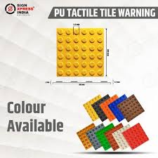 Pu Tactile Tile Warning Self Adhesive