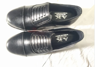 Police Black Leather