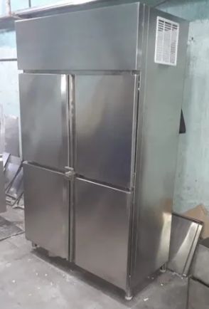 Upright solid 4 Door Vertical Refrigerator