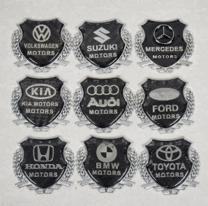 Silver Metal Logo St